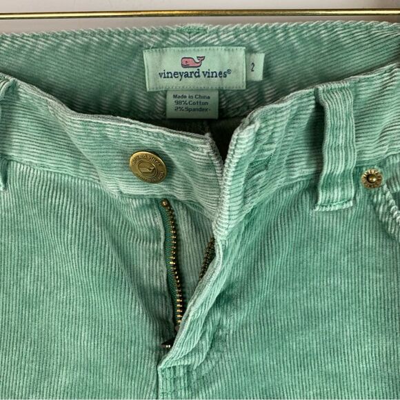 Vineyard vines women’s green corduroy pants size 2 - Picture 4 of 5